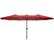 Front. Pure Garden - 15-Ft Double Patio Umbrella - Red.