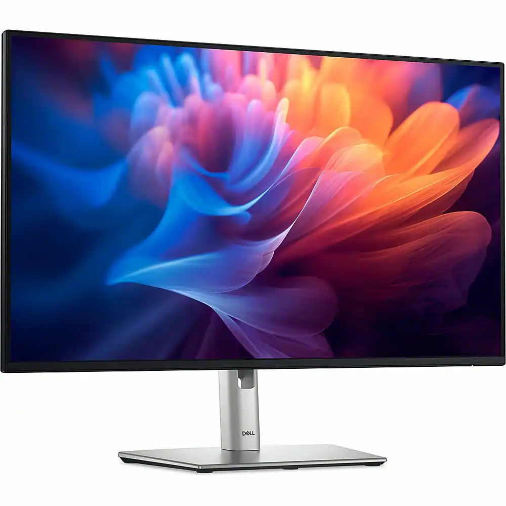 Front. Dell - 27" IPS LED FHD 100Hz Monitor (USB, HDMI) - Black, Gray, Multicolor.