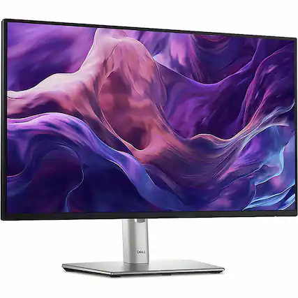 Front. Dell - 23.8" IPS LED FHD 100Hz Monitor (USB, HDMI) - Black, Silver, Multicolor.