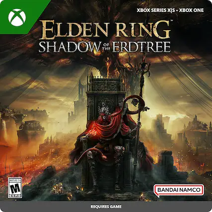 Elden Ring: Shadow of the Erdtree is a mature video game rated 17+ by the ESRB. It is part of the Xbox Series X|S and is available on Xbox One. The game requires a game to be played. - M (Mature 17+)