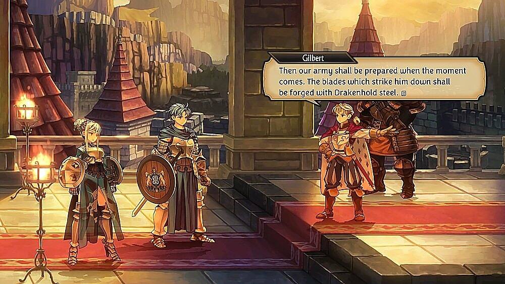 Gilbert: Then our army shall be prepared when the moment comes. The blades which strike him down shall be forged with Drakenhold steel.
