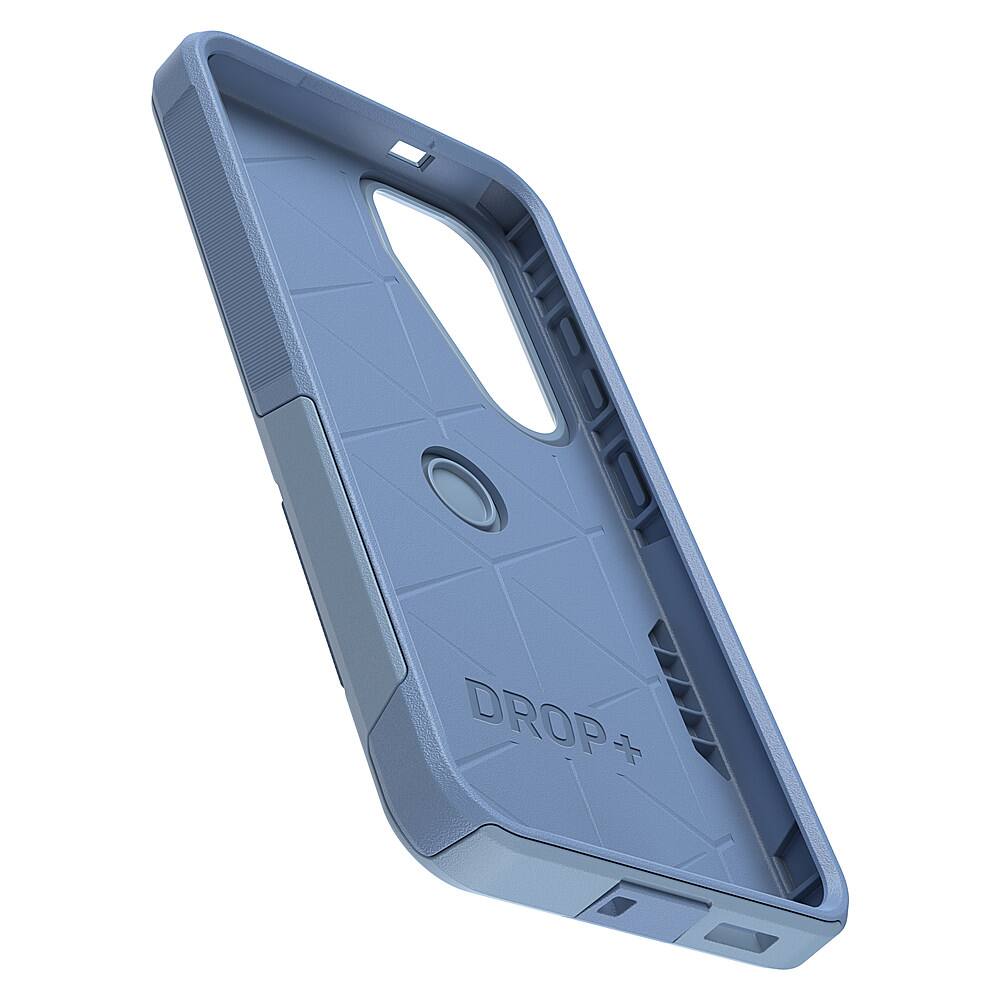 Left. OtterBox - Commuter Case for Samsung Galaxy S24 - Crisp Denim.