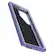 The image shows a purple cell phone case with a black screen protector. The case is designed to protect the phone from drops and impacts. The case is made of a durable material and features a drop-resistant design. The case is also compatible with the Defender Pro DROP+ system, which provides additional protection for the phone.