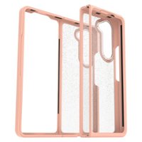 OtterBox - Thin Flex Series Ultra-Slim Antimicrobial Case for Samsung Galaxy Z Fold5 - Sweet Peach (Peach/Stardust) - Front_Zoom
