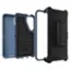 The image features a black Otterbox case for a cell phone. The case is designed to protect the phone from drops and impacts, ensuring its safety and durability. The case is made with a tough and durable material, providing a secure fit for the phone. The Otterbox Defender Pro case is specifically designed for the Defender Pro DROP+, which offers additional protection and features.