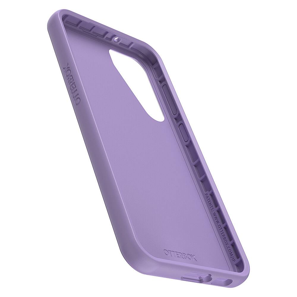 The largest text reads "OTTERBOX," and the image features a purple Otterbox case for a cell phone. The case has a purple and black color scheme.