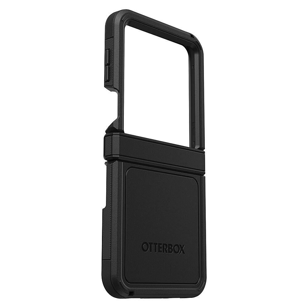Left. OtterBox - Defender Seires XT Rugged Case for Samsung Galaxy Z Flip5 - Black.
