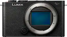 Front. Panasonic - LUMIX S9 Full Frame Mirrorless Camera - Black.