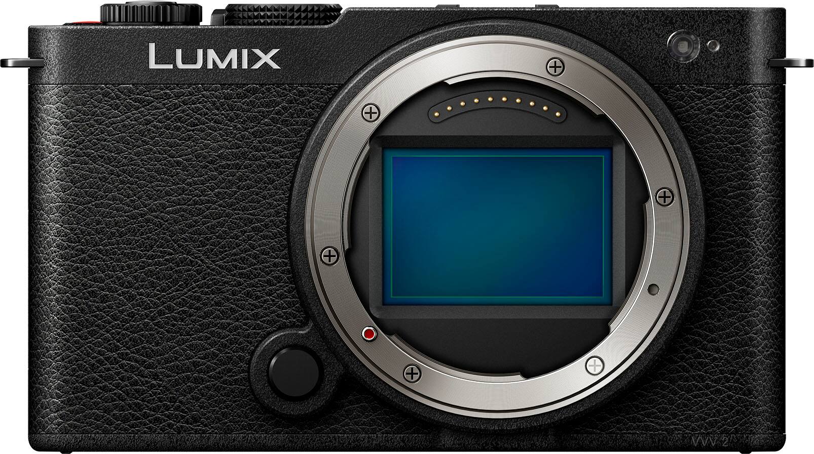 Front. Panasonic - LUMIX S9 Full Frame Mirrorless Camera - Black.