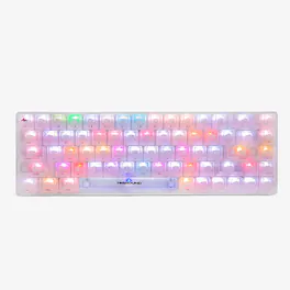 Higround - Basecamp 65 65% Wired Mechanical Lubed Flame Linear Switch Gaming Keyboard with RGB lighting - Opal