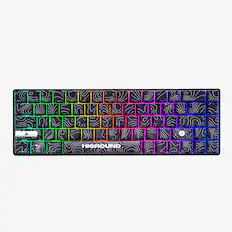 Front. Higround - Performance 65 65% Wired Hall-Effect Linear Dynamic Actuation Switch Rapid Trigger Gaming Keyboard with RGB Lighting - Black Ice.