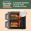 Only Ninja has Double 2 stacked baskets let you cook 4 foods at once with AIR FRY TECHNOLOGY.