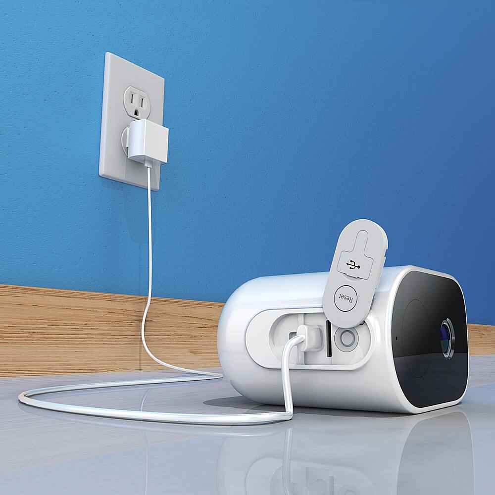 Alt View 12. Night Owl - Indoor/Outdoor Wire Free 2K Security Camera with 2-Way Audio - White.