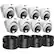 Alt View 16. Night Owl - 12-Channel, 8-Camera Dome Indoor/Outdoor Wired 2K 2TB DVR Security System with 2-Way Audio - Black/White.