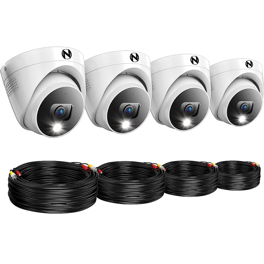 Night Owl 2-Channel, 4-Camera Dome Indoor/Outdoor Wired 2K 2TB DVR ...