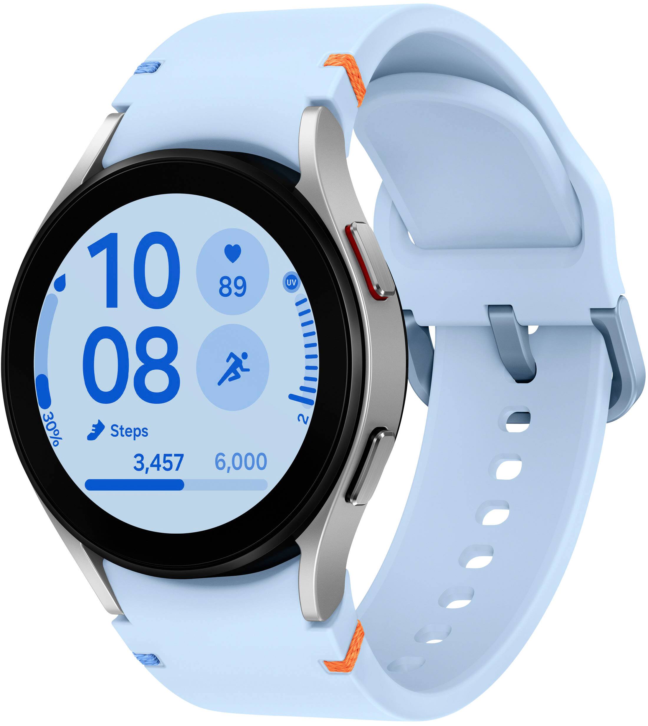 Silver - Aluminum - One Click Sport Band - Blue