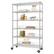 Front. TRINITY - TRINITY EcoStorage® 6-Tier | 48x18x72 | Commercial Wire Shelving | NSF | w/ Backstands & Wheels | Chrome - Chrome.