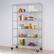 Alt View 13. TRINITY - TRINITY EcoStorage® 6-Tier | 48x18x72 | Commercial Wire Shelving | NSF | w/ Backstands & Wheels | Chrome - Chrome.