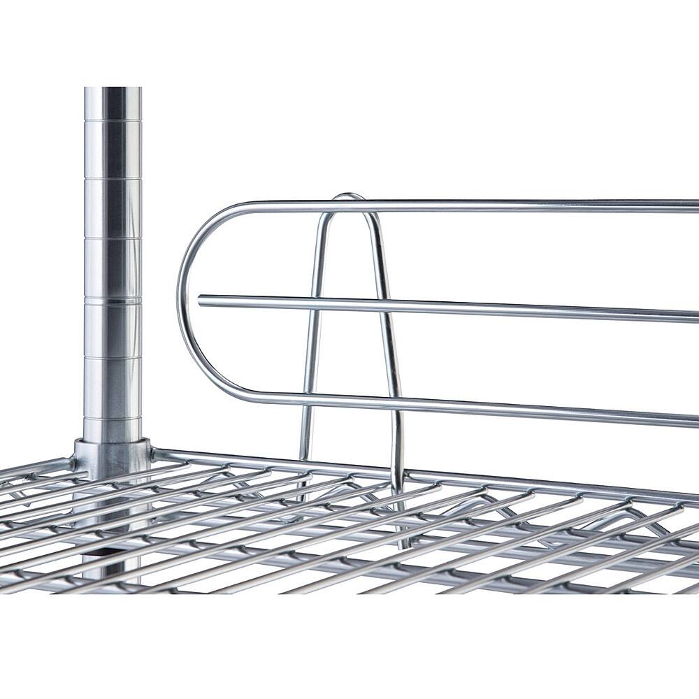 Alt View 16. TRINITY - TRINITY EcoStorage® 6-Tier | 48x18x72 | Commercial Wire Shelving | NSF | w/ Backstands & Wheels | Chrome - Chrome.