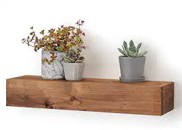 TRINITY - DRAKESTONE Farmhouse Floating Shelf - Walnut