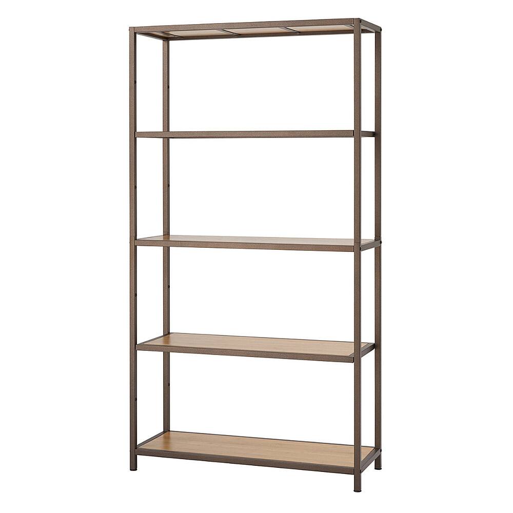 Left. TRINITY - TRINITY 5-Tier | 32x12x60 | Bamboo Shelving | Bronze Anthracite® - Bronze Anthracite®.