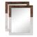 Angle. TRINITY - DRAKESTONE | 24x31 Two Toned Farmhouse Vanity Mirror | 2-Pack |White Wash and Walnut - White Wash and Walnut.