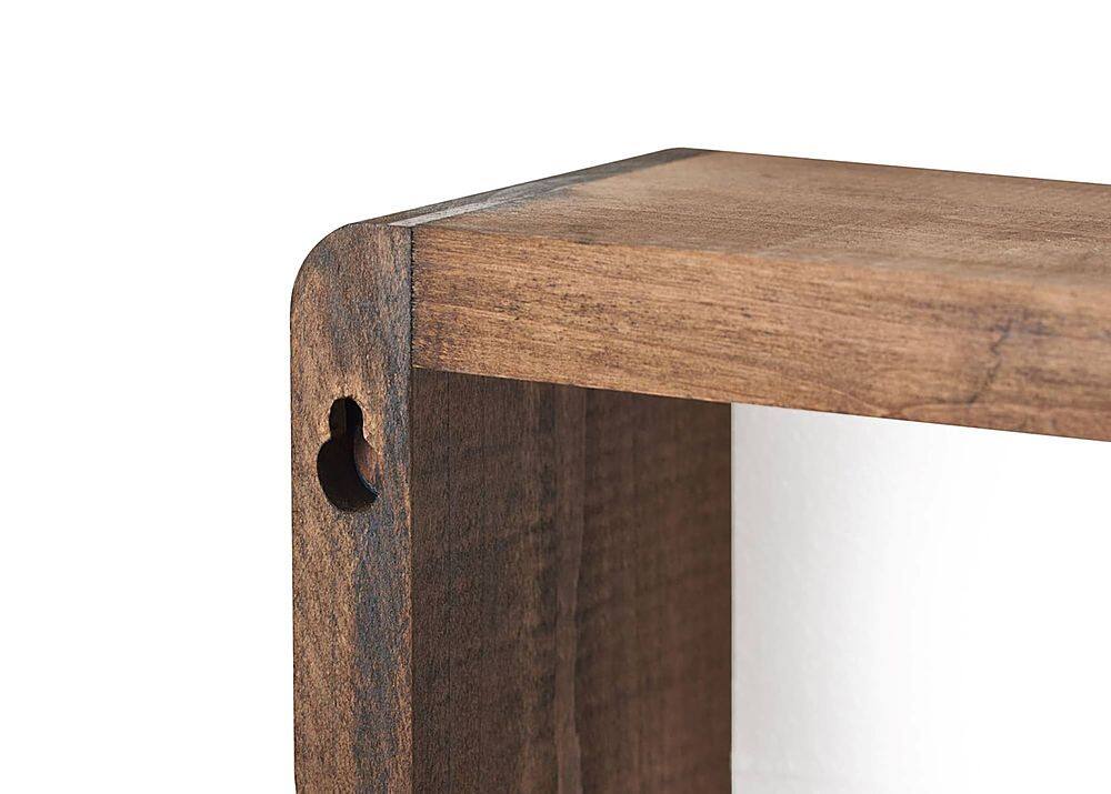 Alt View 15. TRINITY - DRAKESTONE | Stackable Floating Box Shelf | 2-Pack | Walnut - Walnut.