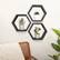 Angle. TRINITY - DRAKESTONE | Hexagon Shelves | 3-Pack | Black - Black.