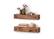 Front. TRINITY - DRAKESTONE | Farmhouse Floating Shelf w/ Clavos | 2-Pack | Walnut - Walnut.