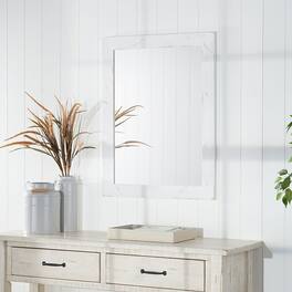 TRINITY - DRAKESTONE 24x31 Farmhouse Vanity Mirror - White Wash
