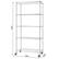 Left. TRINITY - TRINITY BASICS® EcoStorage® 5-Tier | 36x18x72 | Wire Shelving | NSF | w/ Wheels | Chrome - Chrome.