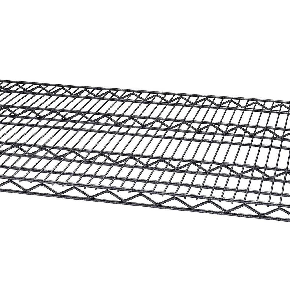 Alt View 11. TRINITY - TRINITY PRO® 4-Tier | 72x30x72 | Industrial Wire Shelving | NSF | Black Anthracite® - Black Anthracite®.