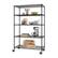 Front. TRINITY - TRINITY 5-Tier | 48x24x72 | Commercial Wire Shelving | NSF | w/ Wheels | Black - Black.