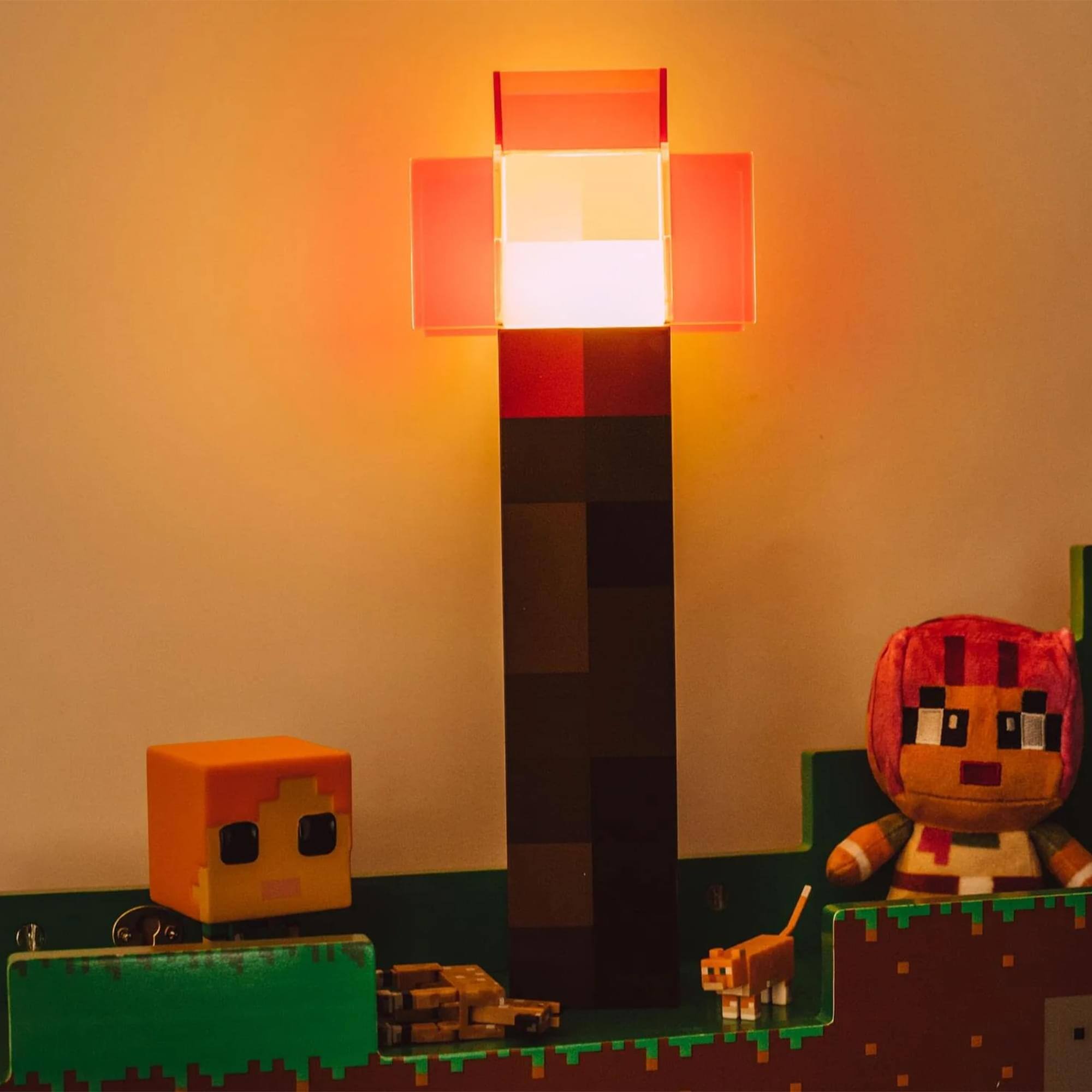 Alt View 2. Ukonic - Minecraft 2-Piece Light Bundle | Potion Bottle & Redstone Torch Lamp - Multicolored.