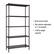 Angle. TRINITY - TRINITY 5-Tier | 36x14x72 | Slat Shelving | Dark Bronze - Dark Bronze.