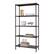 Front. TRINITY - TRINITY 5-Tier | 36x14x72 | Slat Shelving | Dark Bronze - Dark Bronze.