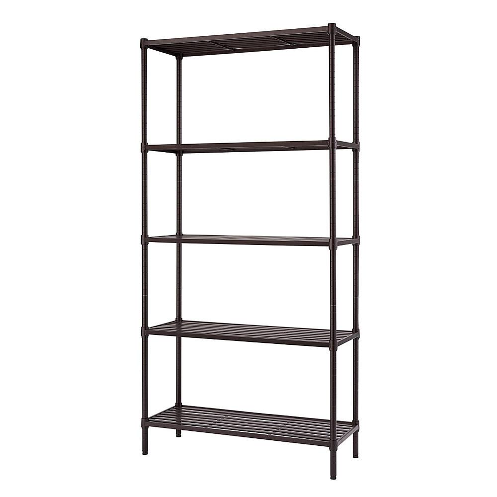 Alt View 12. TRINITY - TRINITY 5-Tier | 36x14x72 | Slat Shelving | Dark Bronze - Dark Bronze.