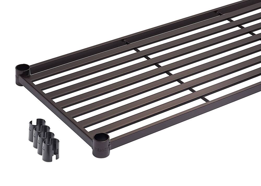 Alt View 15. TRINITY - TRINITY 5-Tier | 36x14x72 | Slat Shelving | Dark Bronze - Dark Bronze.