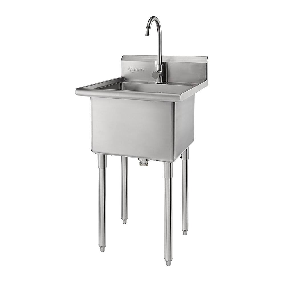 TRINITY - EcoStorage Utility Sink NSF w/ Faucet - Stainless Steel