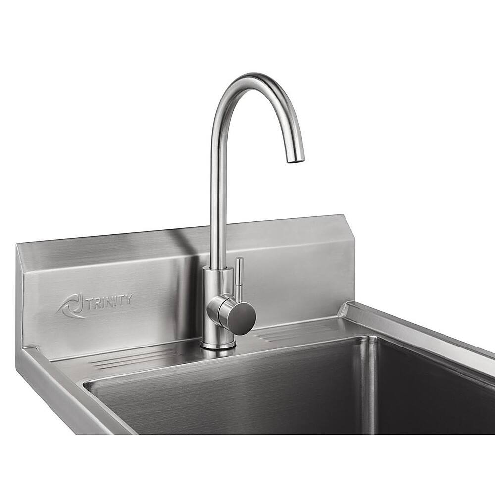 Alt View 13. TRINITY - TRINITY EcoStorage® | Stainless Steel Utility Sink | NSF | w/ Faucet - Stainless Steel.
