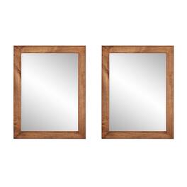 TRINITY - DRAKESTONE 24x31 Farmhouse Vanity Mirror 2-Pack - Walnut