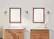 Left. TRINITY - DRAKESTONE | 24x31 Farmhouse Vanity Mirror | 2-Pack | Walnut - Walnut.