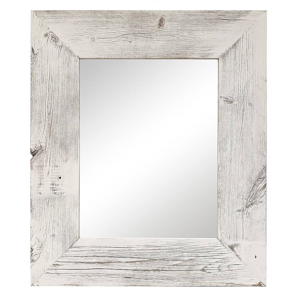 Angle. TRINITY - DRAKESTONE | 17x20 Barnwood Mirror | White Wash - White Wash.