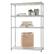 Front. TRINITY - TRINITY EcoStorage® 4-Tier | 36x14x54 | Commercial Wire Shelving | NSF | w/ Liners | Chrome - Chrome.