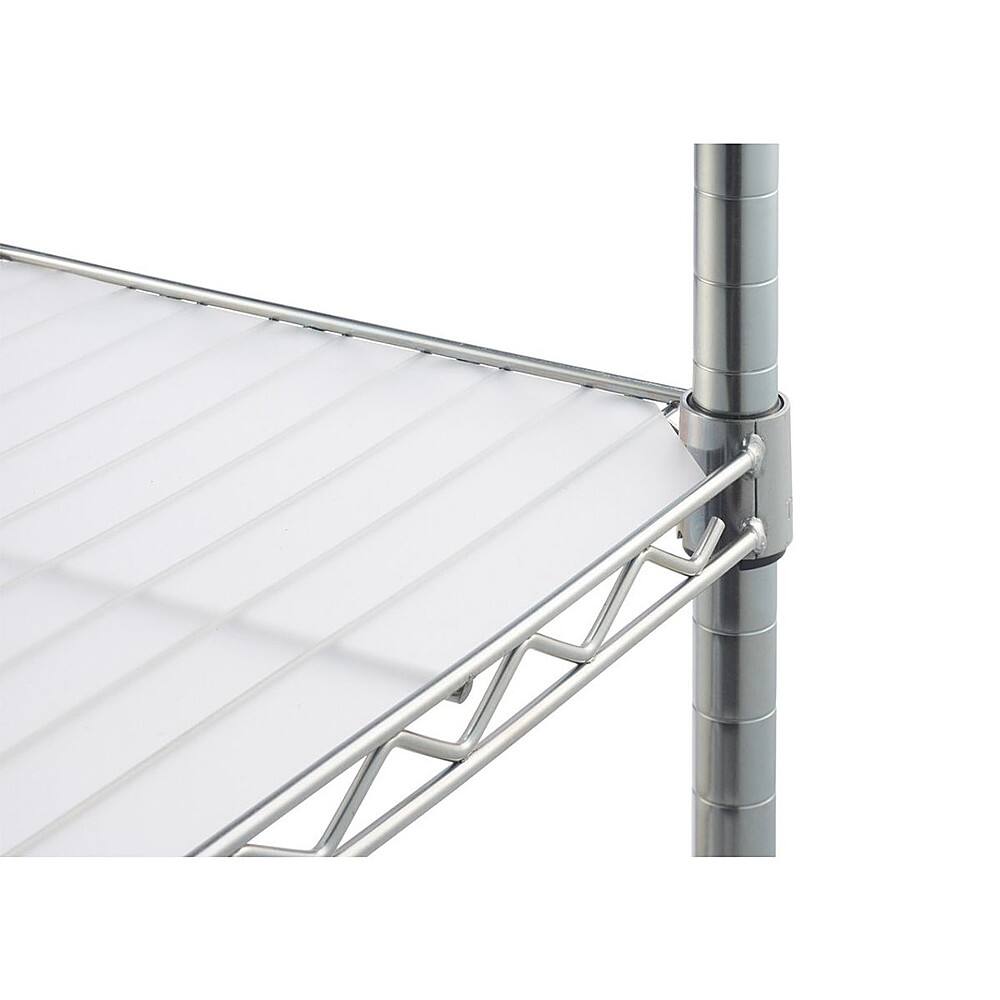 Alt View 11. TRINITY - TRINITY EcoStorage® 4-Tier | 36x14x54 | Commercial Wire Shelving | NSF | w/ Liners | Chrome - Chrome.