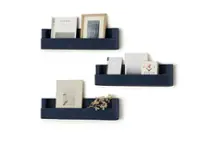 TRINITY - DRAKESTONE | Floating Book + Display Shelf | 3-Pack | - Navy - Front_Zoom