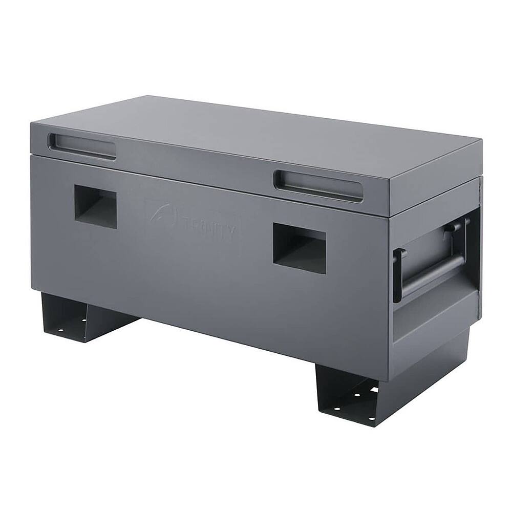 Angle. TRINITY - TRINITY | 36" Job Site Box | Matte Rust-Resistant Powder Coated Finish - Gray.