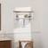 Left. TRINITY - DRAKESTONE | Towel Bar w/ Shelves | White Wash - White Wash.