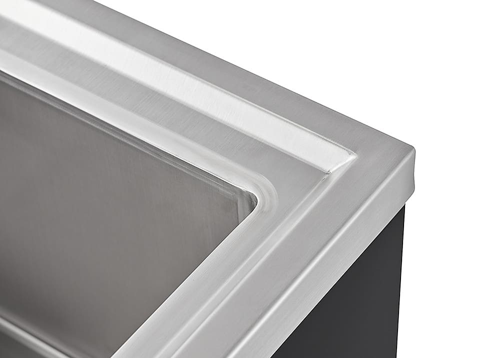 Alt View 14. TRINITY - TRINITY | 30x14x11.5 Basin | Stainless Steel Utility Sink | NSF | w/ Pull-Out Faucet | Black - Black.