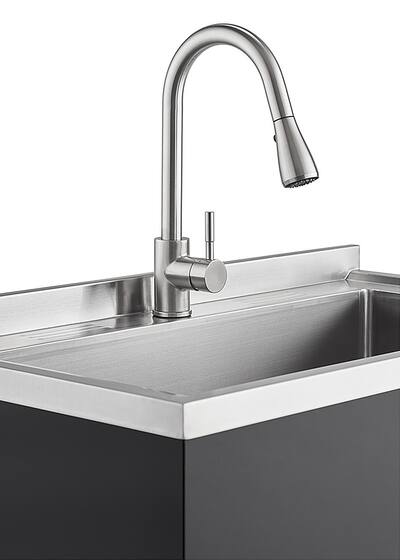 てんしんはん TRINITY 30x14x11.5 Basin Stainless Steel Utility Sink NSF w